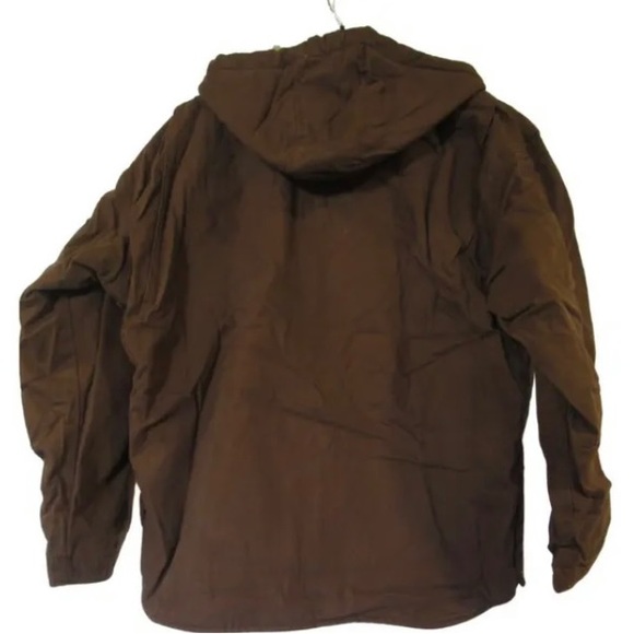 Berne HJ626 Dark Brown Heartland Sherpa Lined Hooded Work Coat - Picture 2 of 2